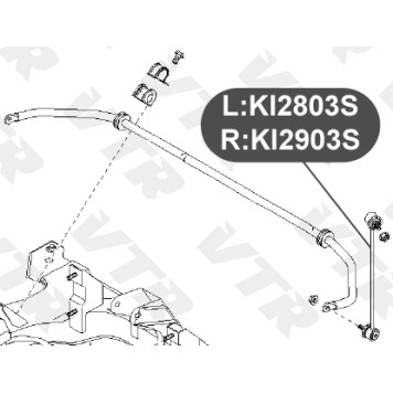 Тяга стабилизатора передней подвески, правая VTR KI2903S-1