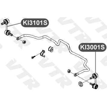 Тяга стабилизатора задней подвески, правая VTR KI3101S-1
