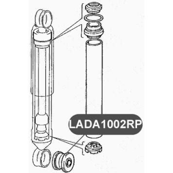 Сайлентблок полиуретановый амортизатора VTR LADA1002RP-1