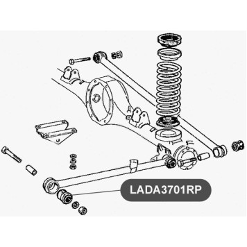Втулка полиуретановая реактивной тяги VTR LADA3701RP-1