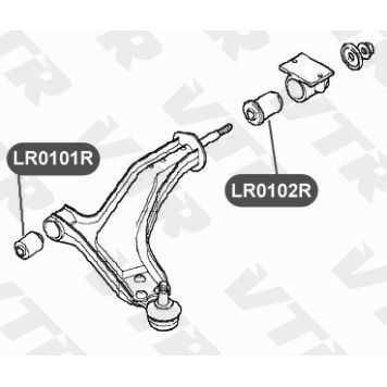 Сайлентблок рычага передней подвески, задний VTR LR0102R-1