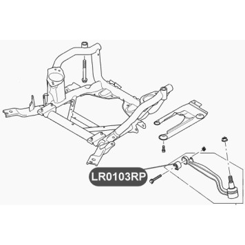 Сайлентблок полиуретановый нижнего рычага передней подвески VTR LR0103RP-1
