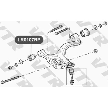 Сайлентблок полиуретановый нижнего рычага передней подвески VTR LR0107RP-1