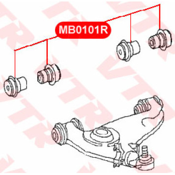 Сайлентблок рычага передней подвески VTR MB0101R-1