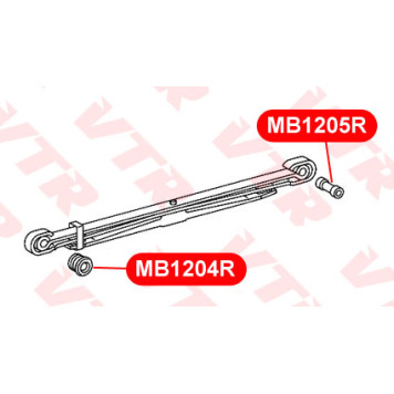 Втулка рессоры задней подвески VTR MB1204R-1