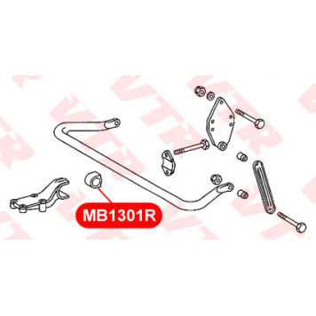 Втулка стабилизатора задней подвески VTR MB1301R-1