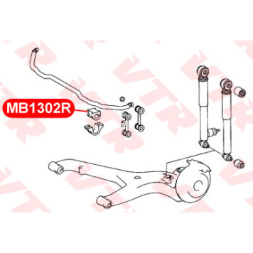 Втулка стабилизатора задней подвески VTR MB1302R-1