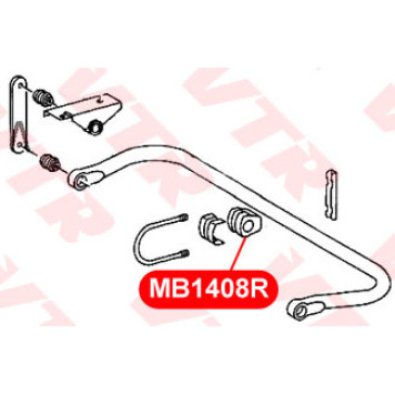 Втулка стабилизатора передней подвески VTR MB1408R-1