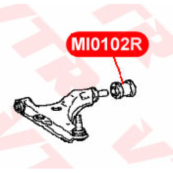Сайлентблок нижнего рычага передней подвески, задний VTR MI0102R-1