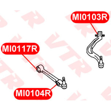 Сайлентблок нижнего рычага передней подвески VTR MI0103R-1