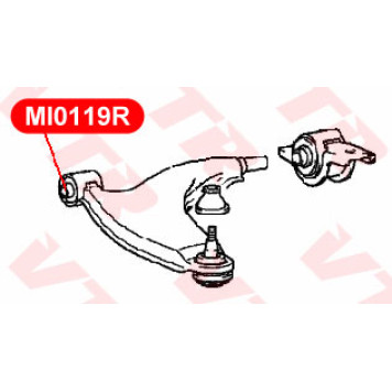 Сайлентблок нижнего рычага передней подвески, передний VTR MI0119R-1