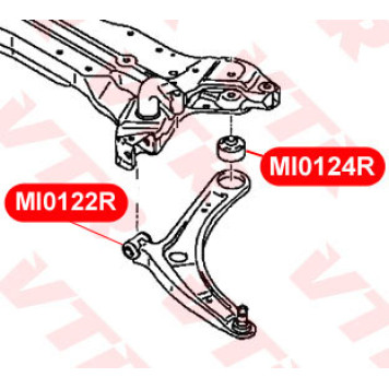 Сайлентблок рычага передней подвески, передний VTR MI0122R-2