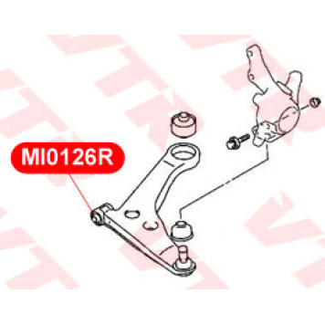 Сайлентблок полиуретановый рычага передней подвески, передний VTR MI0126RP-1