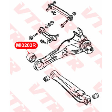 Сайлентблок продольного рычага задней подвески, передний VTR MI0203R-1