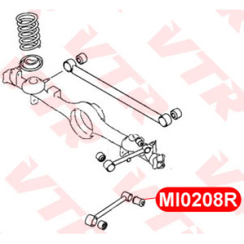 Сайлентблок нижней продольной тяги задней подвески, задний VTR MI0208R-1
