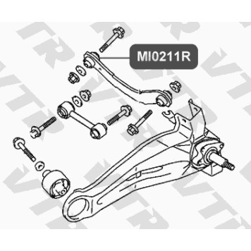 Сайлентблок полиуретановый поперечного рычага задней подвески VTR MI0211RP-1