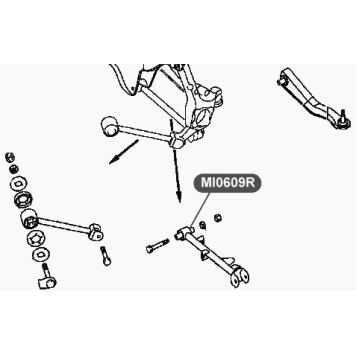 Сайлентблок поперечного рычага задней подвески VTR MI0609R-1