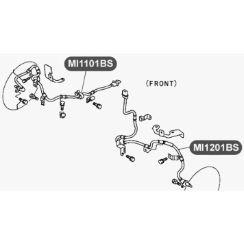 Датчик АБС передней подвески, правый VTR MI1101BS-1