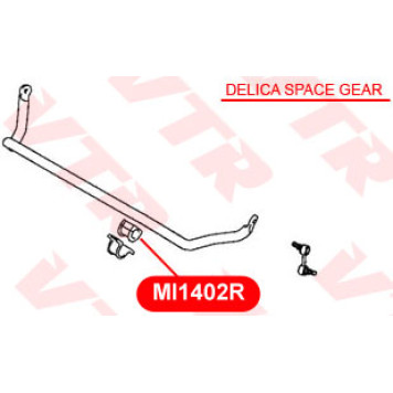 Втулка стабилизатора передней подвески VTR MI1402R-1