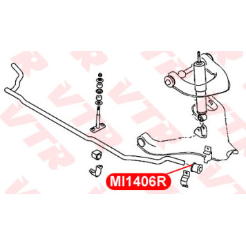 Втулка стабилизатора передней подвески, наружная VTR MI1406R-1