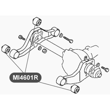 Сайлентблок дифференциала передней подвески VTR MI4601R-1
