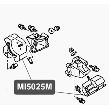 Подушка двигателя, передняя, гидравлическая VTR MI5025M-1