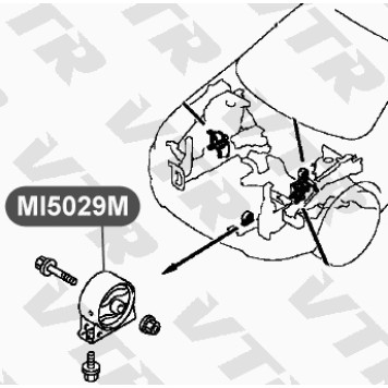 Подушка двигателя, передняя VTR MI5029M-1