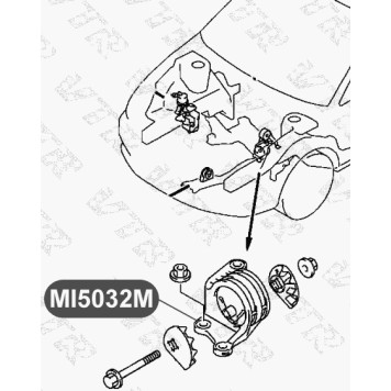 Подушка двигателя, левая VTR MI5032M-1