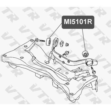 Сайлентблок дифференциала задней подвески VTR MI5101R-1
