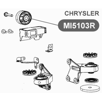 Сайлентблок опоры дифференциала VTR MI5103R-2