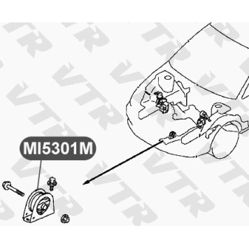 Подушка двигателя, передняя VTR MI5301M-1
