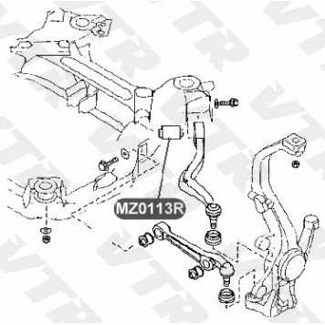 Сайлентблок заднего рычага передней подвески VTR MZ0113R-1