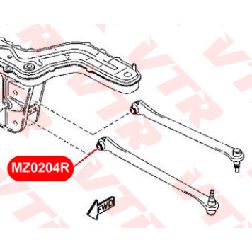 Сайлентблок рычага задней подвески <b>VTR MZ0204R</b>-1