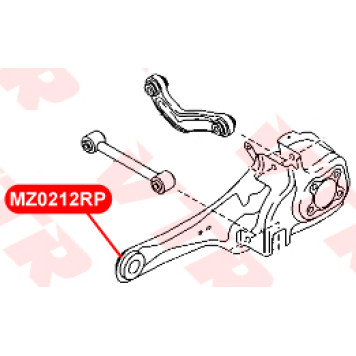 Сайлентблок полиуретановый рычага задней подвески VTR MZ0212RP-1