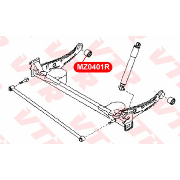 Сайлентблок балки задней подвески, передний VTR MZ0401R-1