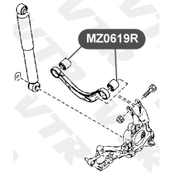 Сайлентблок верхнего поперечного рычага передней подвески VTR MZ0619R-1