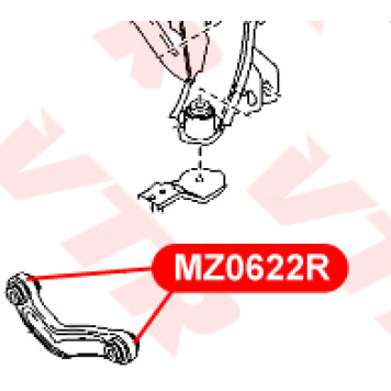 Сайлентблок поперечного рычага задней подвески VTR MZ0622R-1