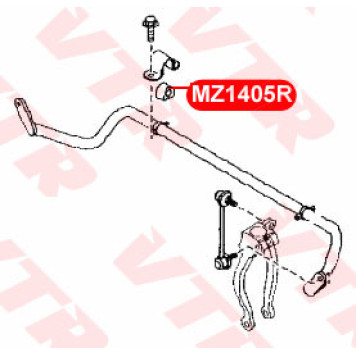 Втулка стабилизатора передней подвески, внутренняя VTR MZ1405R-1