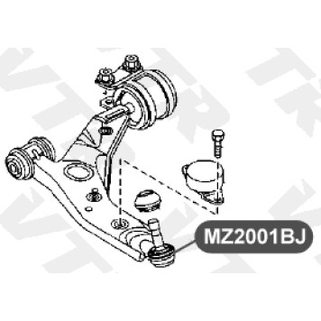 Опора шаровая нижнего рычага передней подвески VTR MZ2001BJ-1