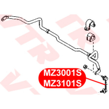 Тяга стабилизатора задней подвески, левая VTR MZ3001S-1