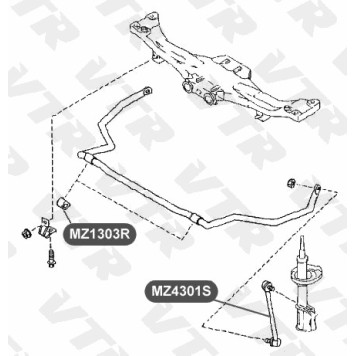 Тяга стабилизатора задней подвески VTR MZ4301S-1