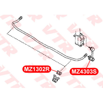 Тяга стабилизатора задней подвески VTR MZ4303S-1