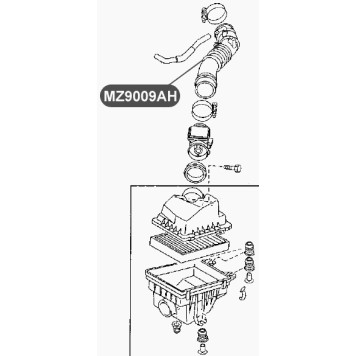 Патрубок воздуховода VTR MZ9009AH-1