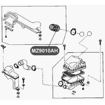 Патрубок воздуховода VTR MZ9010AH-1
