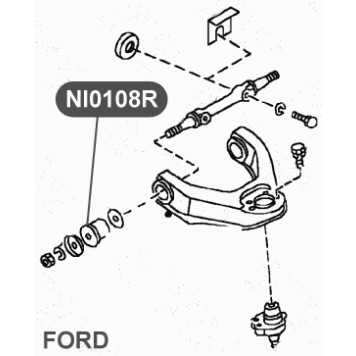 Сайлентблок верхнего рычага передней подвески VTR NI0108R-2