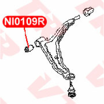 Сайлентблок нижнего рычага передней подвески, передний VTR NI0109R-1