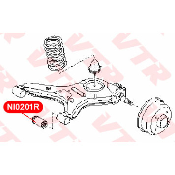 Сайлентблок рычага задней подвески, наружный VTR NI0201R-1