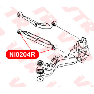 Сайлентблок поперечного рычага задней подвески VTR NI0204R-1