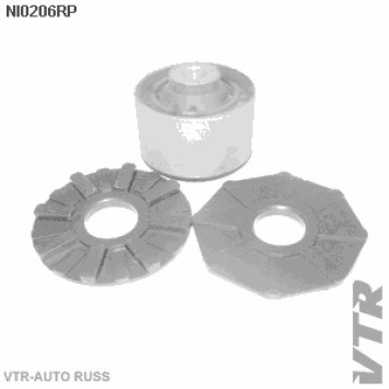 Сайлентблок полиуретановый рычага задней подвески (с шайбами) VTR NI0206RP