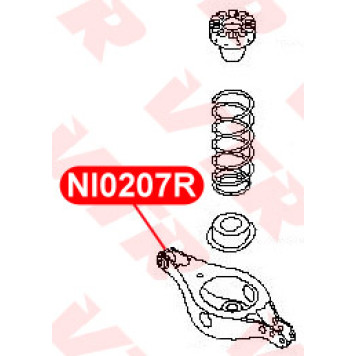 Сайлентблок рычага задней подвески VTR NI0207R-1